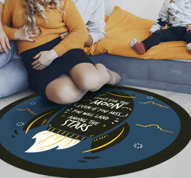 Shoot for the moon custom rug - TenStickers