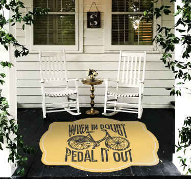 Motivational phrase text custom rug - TenStickers