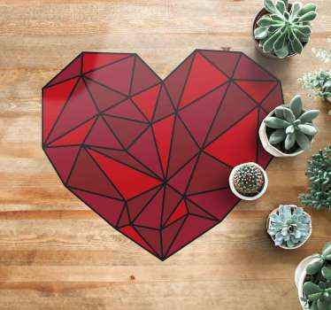 Geometric Heart geometric rugs - TenStickers