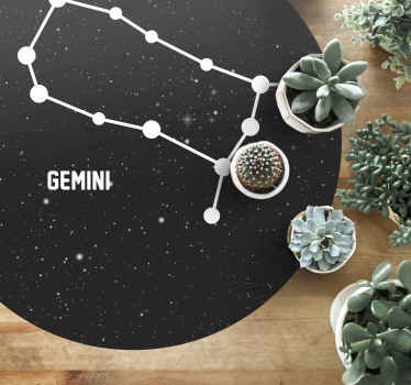 Stjernetegn gemini moderne tæppe - TenStickers