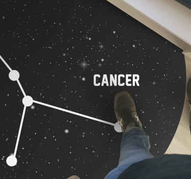 Stjernetegn kræft moderne tæppe - TenStickers