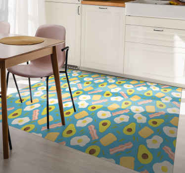 Animal Floor Mat Blue and Beige Vinyl Mat Kitchen Mats For Floor Linoleum Rug Butterflies Round Rug Round Vinyl Mat Kitchen Decor