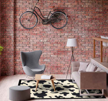 Cowhide Pattern animal print vinyl rug - TenStickers