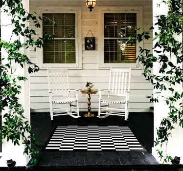 Optik illüzyon şeritleri geometrik halılar - TenStickers