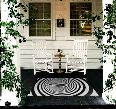 3d tünel geometrik halılar - TenStickers