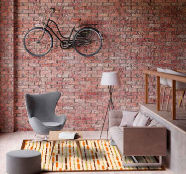 Alfombra vinílica rayas decoración con dibujos lineales - TenVinilo