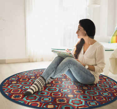 Geometrik uyum çemberi geometrik pvc halı - TenStickers