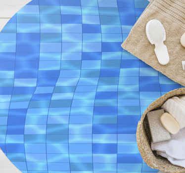 Swimming Pool modern vinyl rug - TenStickers
