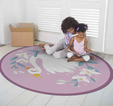 Svane dronning vinyl tæppe - TenStickers