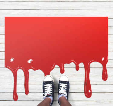 Tapis vinyle pour halloween peinture qui coule - TenStickers