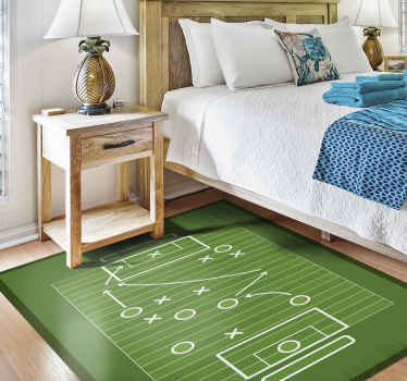 Alfombra vinílica juvenil juego de fútbol americano - TenVinilo