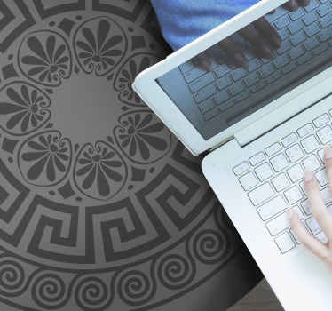 Mandala-Inspired Motif mandala vinyl rug - TenStickers