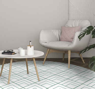 Vinil podovi geometrijski preklapanje geometrijskih linija - TenStickers