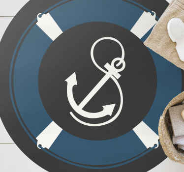 Motiv navtičnega sidra Vinilna mozaik preproga - TenStickers