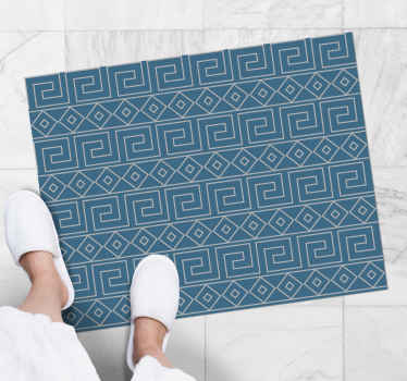 Greek key pattern ethnic rug - TenStickers