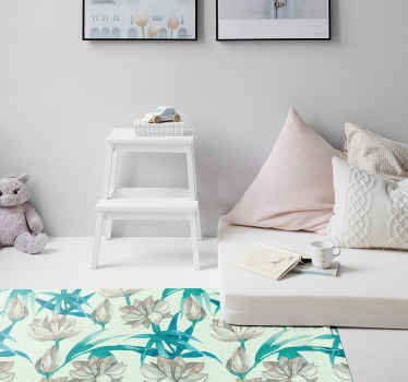 Vinil podovi cvijeće i biljke cvjetni pastelni tonovi - TenStickers