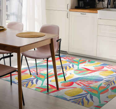 Gyümölcs mintás konyha padlólap szőnyeg - TenStickers