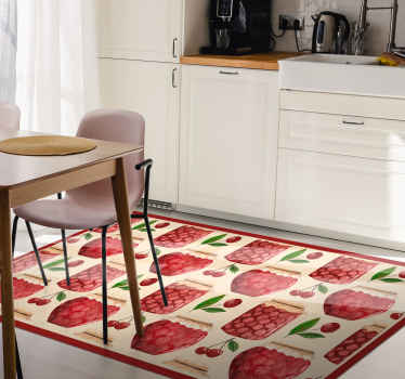 Seamless pattern with jams kitchen floor tiles - TenStickers