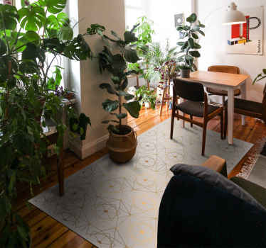 Brown textured mosaic floor tiles - TenStickers