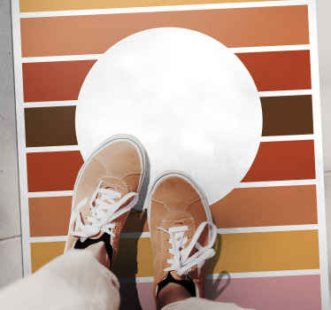 Tapis vinyle rayures Élément à rayures géométriques - TenStickers