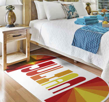 Tapis vinyle personnalisé rétro sur mesure - TenStickers