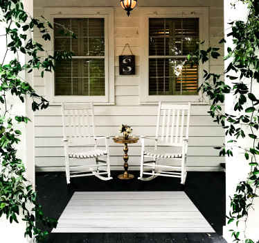 Modern white wood  wood flooring - TenStickers