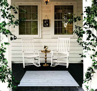 Rustic Wooden wood effect vinyl rug - TenStickers