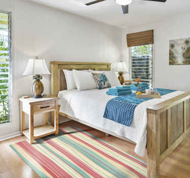 Tapete com riscas multicoloridas - TenStickers