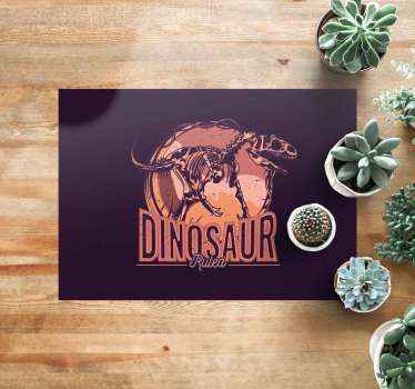 Grafische afbeelding van een dinosaurus dieren vinyl tapijt - TenStickers