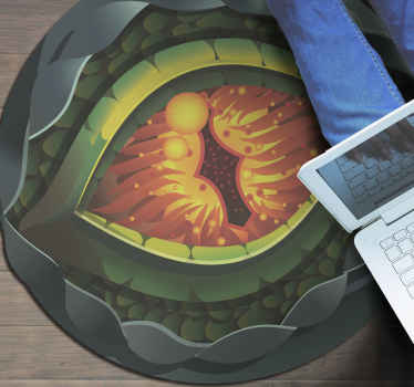 Dinosaur øje naturligt design dyretæppe - TenStickers