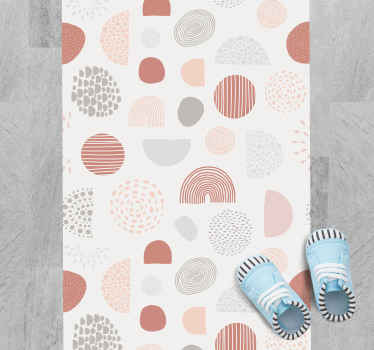 Dairesel geometrik desen koridor rayları - TenStickers