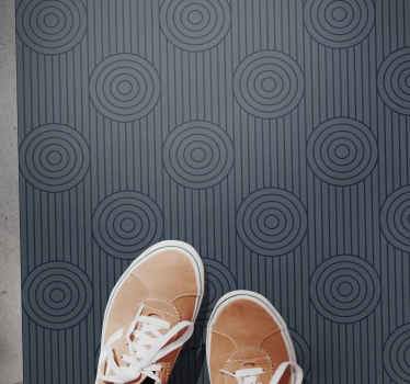 Geometrik dairesel motifler geometrik pvc halı - TenStickers