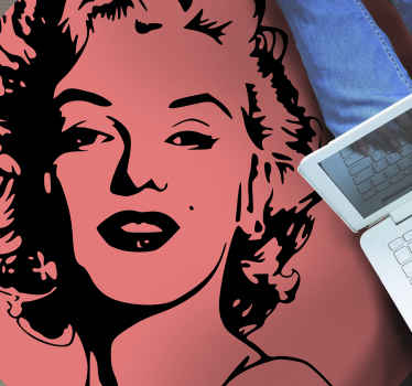 Tapete de vinil com retrato de marilyn monroe - TenStickers