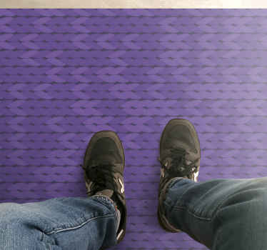 Alfombra vinilo cocina cuerdas lilas - TenVinilo