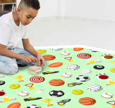 Detský športový loptičku s vinylovým kobercom - Tenstickers