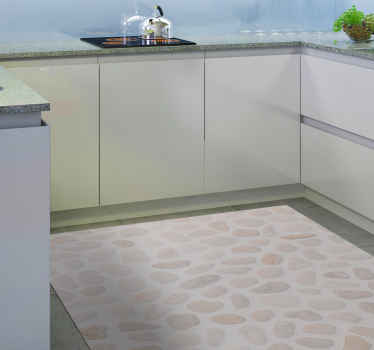 Vinyl Teppich Küche Leichter stein - TenStickers