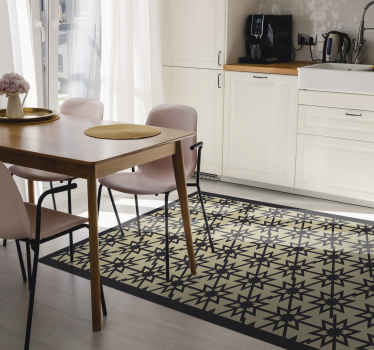 Vinyl Teppich Esszimmer starburst-muster - TenStickers