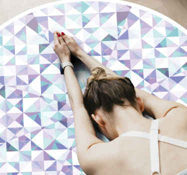 Geometrik kaleydoskop geometrik pvc halı - TenStickers