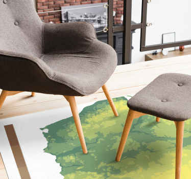 Dywan winylowy Hipsometryczna mapa Polski - TenStickers