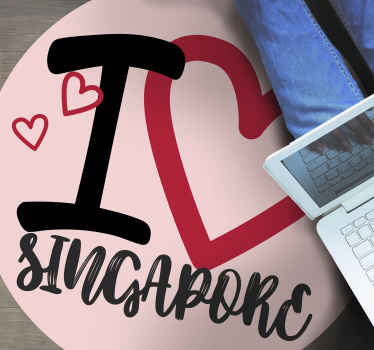 I love Singapore young style custom rug - TenStickers