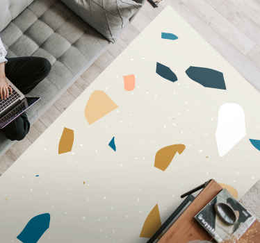 Nordic Style tile vinyl rug - TenStickers