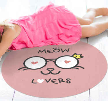 detský vinylový koberec grafika milovníkov mačiek - Tenstickers