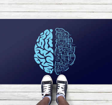 Electric Brain modern rug - TenStickers