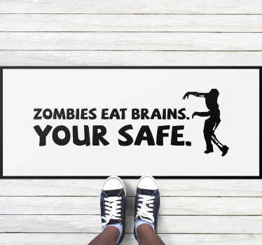 zombies eat brains custom rug - TenStickers