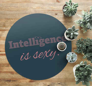 intelligence is sexy custom rug - TenStickers