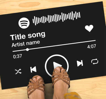 Spotify text mat personalizat - TenStickers