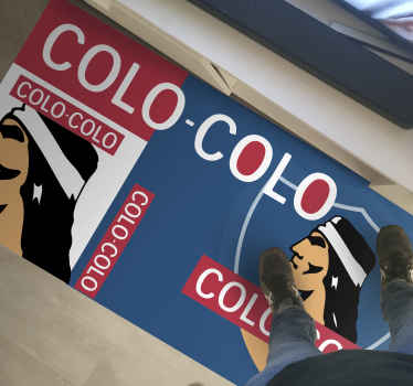 Alfombra vinílica juvenil patrón equipo Colo - TenVinilo