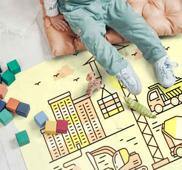 Drugi vinil podovi gradska izgradnja - TenStickers