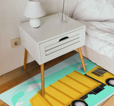 žltý vinylový koberec pre smetiarske auto - Tenstickers