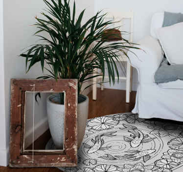 Ro til koi fisk vinyltæpper med dyr - TenStickers